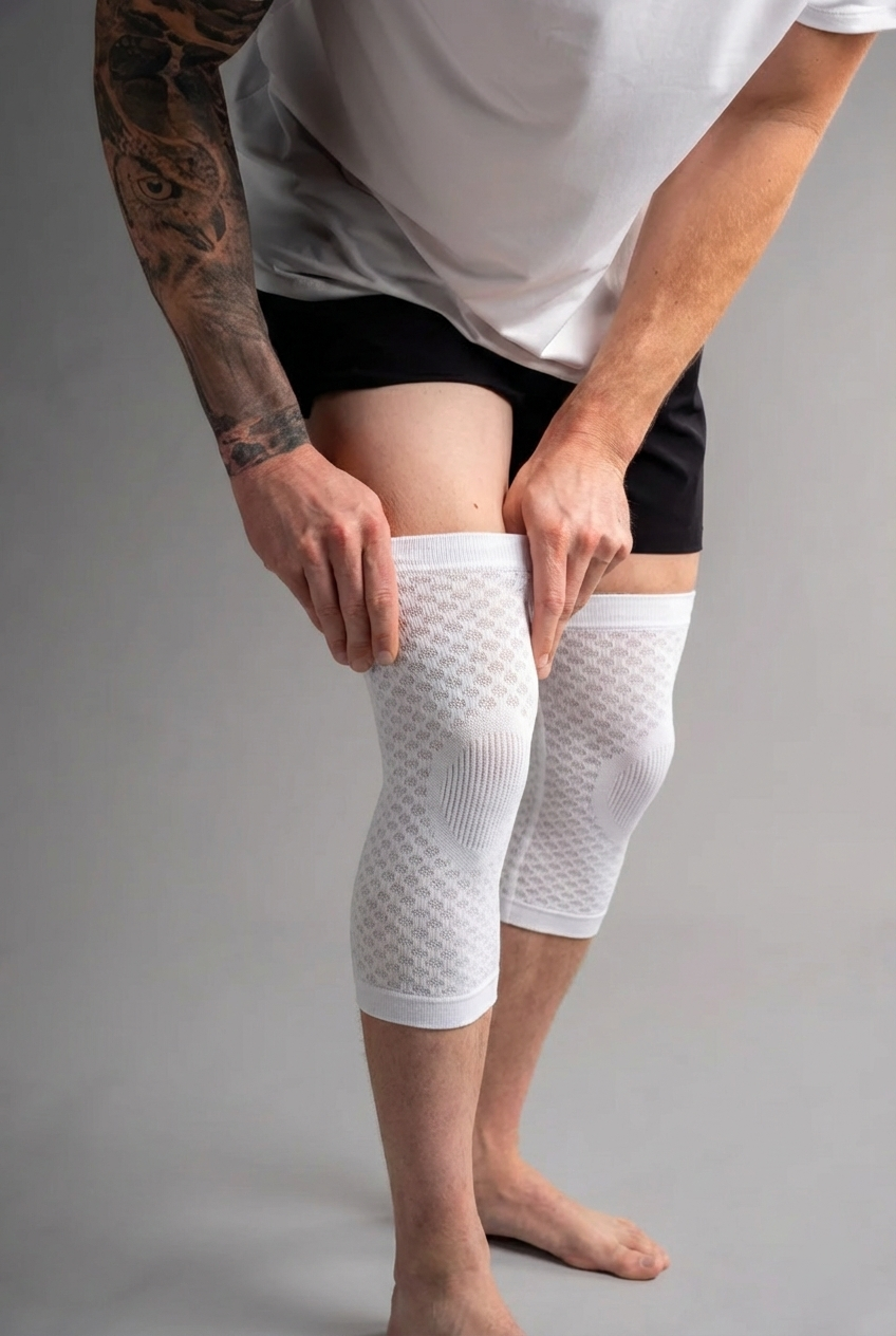 Honeycomb knee sleeve male 2